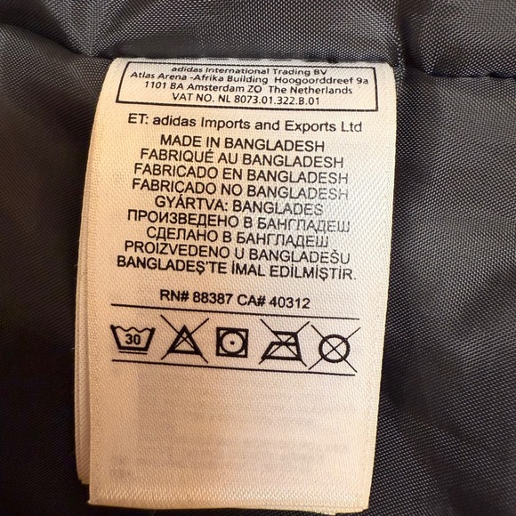 Adidas ClimaProof Large Dark Gray Waterproof Insulated Hooded Jacket Chest 46" - Picture 11 of 15